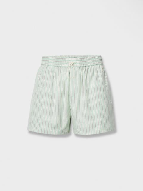 Marvin Striped Cotton Shorts