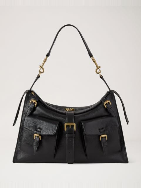 Roxanne Shoulder Bag
Black High Shine Leather