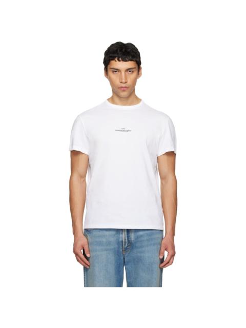 White Distorted Logo T-shirt