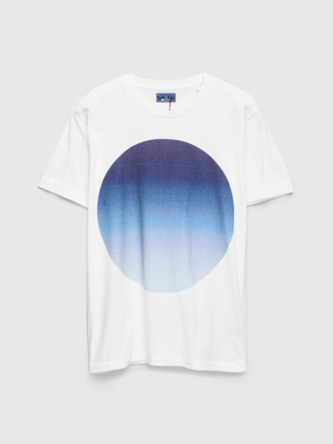 Gradation Big Circle Tee in Blue