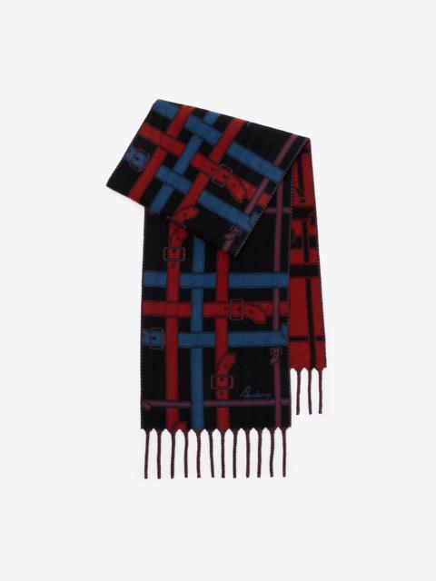 Belt Check Cashmere Scarf