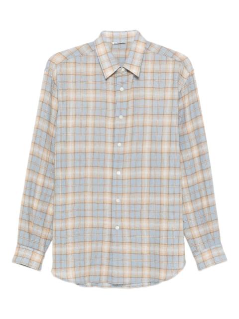 Airy checked shirt