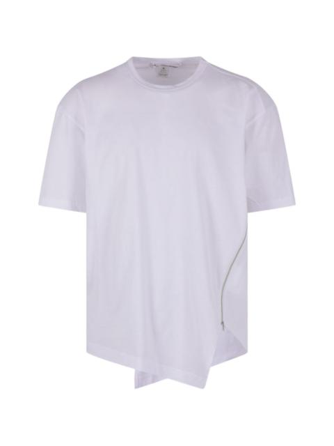 zip asymmetric T-shirt