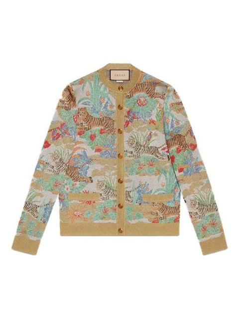 Gucci Tiger jacquard cardigan