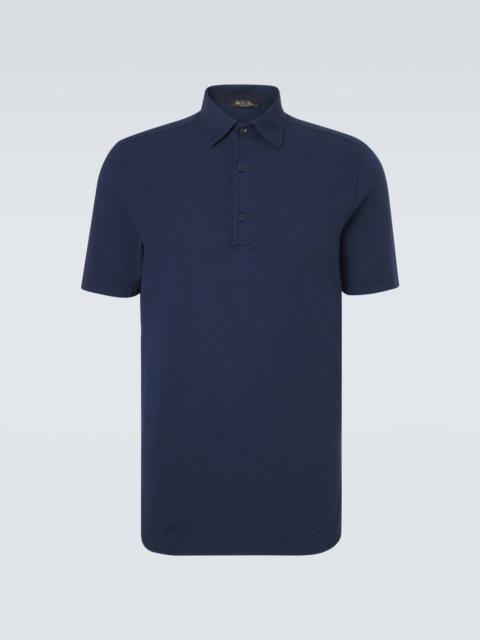 Brenna cotton piqué polo shirt