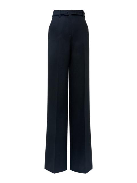 Norman Wide-Leg Pant in Black Recycled Virgin Wool