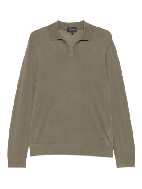 polo-collar sweater