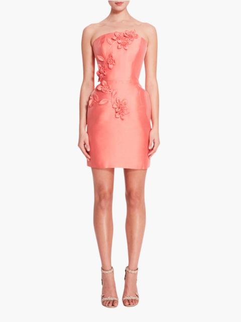 FLORAL MIKADO MINI DRESS