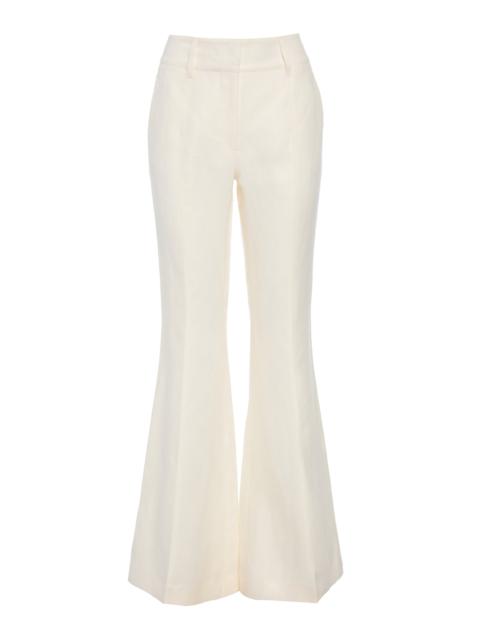 Rhein Flare Pant in Ivory Linen Twill