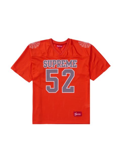 Supreme Spiderweb Football Jersey Orange