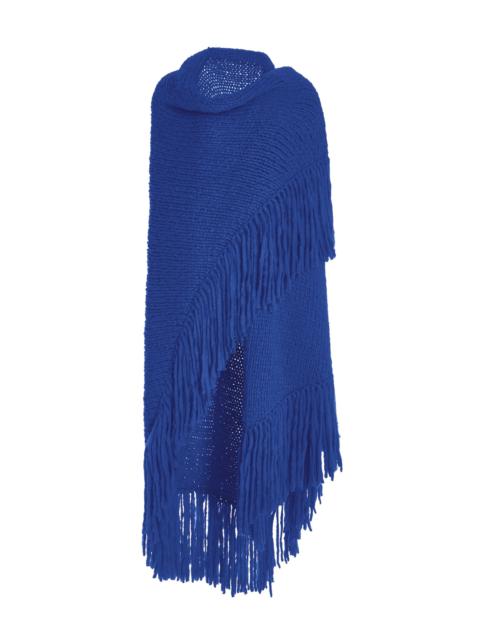 Lauren Knit Wrap in Cobalt Welfat Cashmere