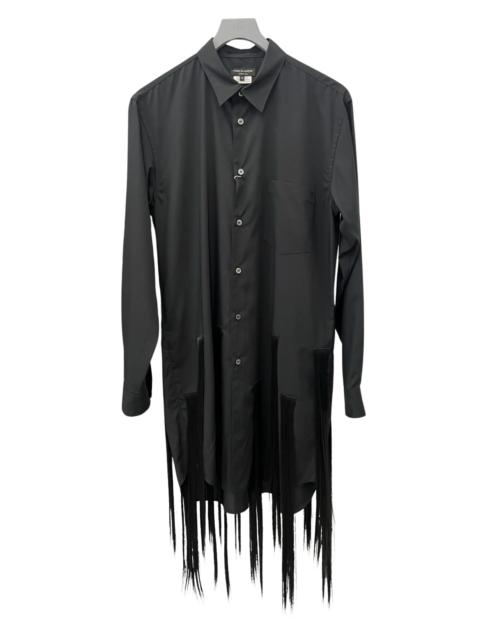 Comme Des Garcons Homme Plus Oversize Long Sleeve Shirt With Appliques Black