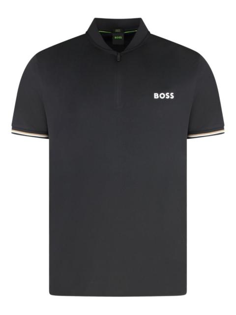 slim-cut polo shirt
