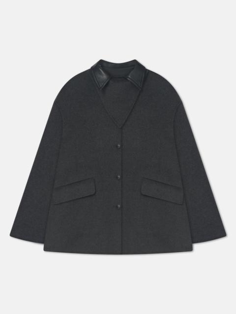 Double Wool/Regen Leather Jacket