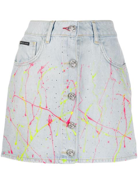 hot n' cold denim skirt