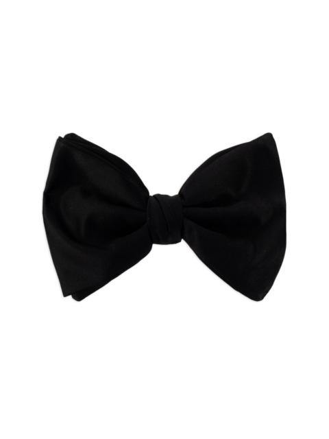 adjustable-fit silk bow tie