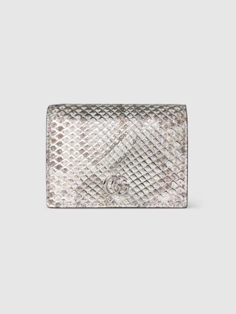 GG Marmont python small wallet