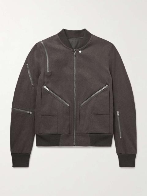 + Bonotto Flight Zip-Detailed Cotton-Drill Bomber Jacket