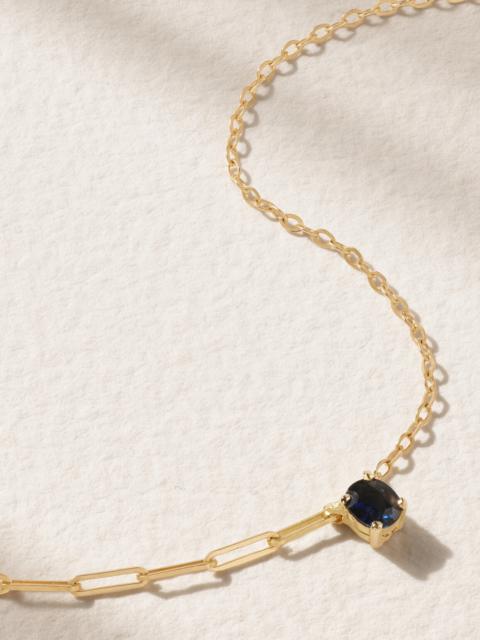 18-karat Gold Sapphire Necklace