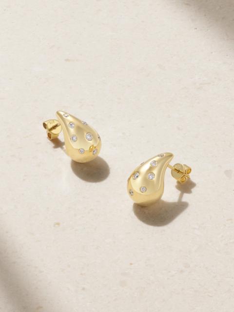 Happy Tears 14-karat Gold Diamond Earrings