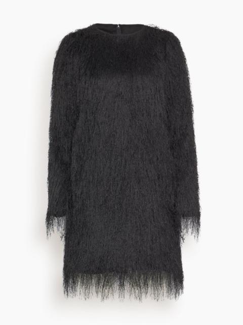 Tina Long Sleeve Mini Dress in Black