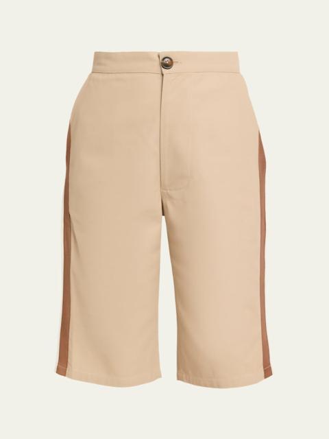 Lilou Side-Stripe Pedal Pusher Shorts