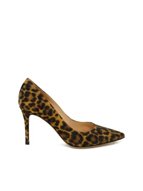 70mm Gianvito leopard-print stiletto pumps