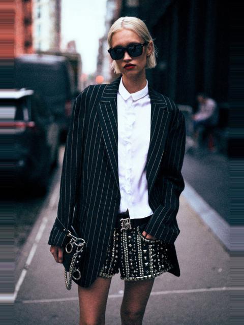 OVERSIZED RAGGED BLAZER
