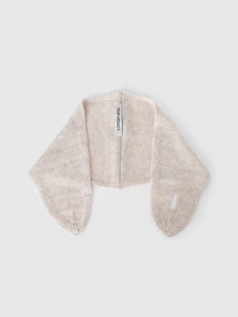 Miniature Scarf Soft Ecru Cyclone Linen