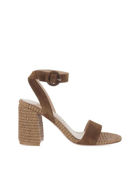 90mm suede sandals