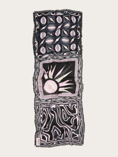 HAWAII AND LABIRINTO PRINT FRINGED STOLE