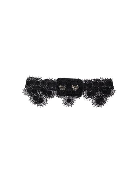 lace-embellishment choker necklace