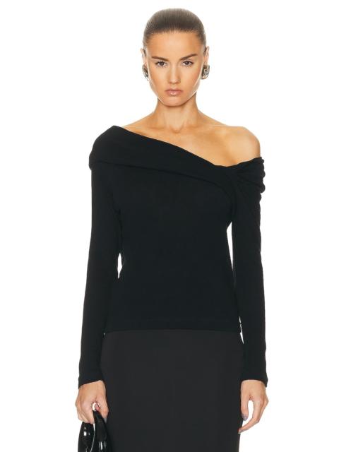 Cashmere One Shoulder Top
