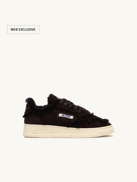 MEDALIST MUTTON SNEAKERS IN BROWN SUEDE AND SHEARLING