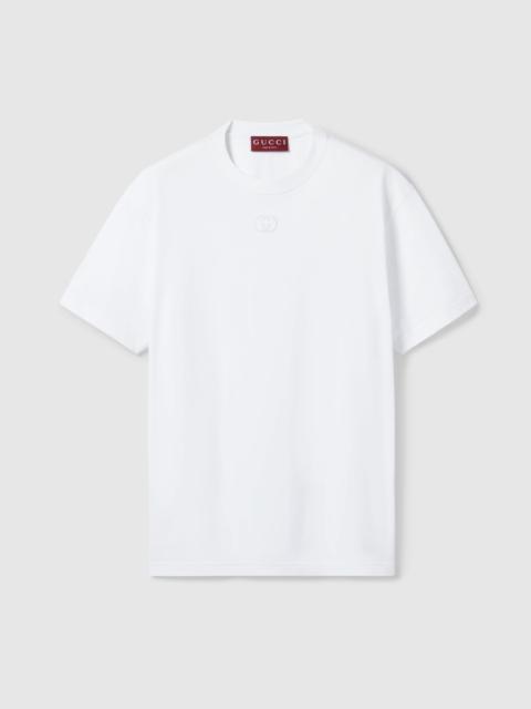 Cotton jersey T-shirt with embroidery