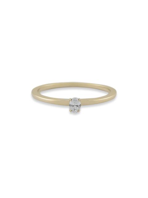 Fancy Shapes Oval Cut Single Ring