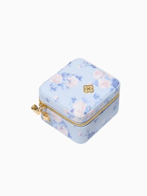 Kendra Scott x LoveShackFancy Blue Small Zip Jewelry Case