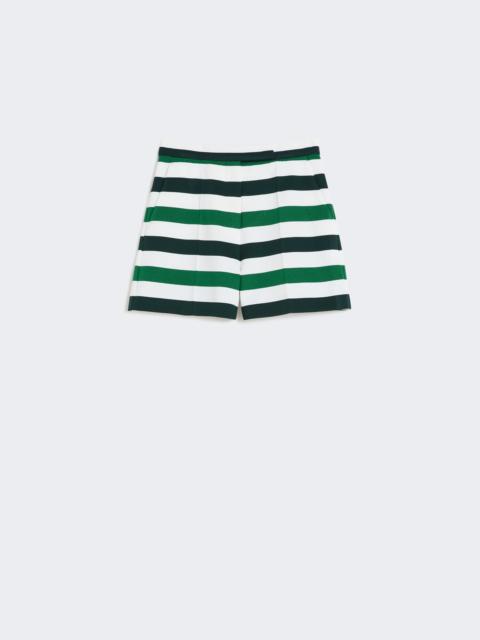 NELSON Striped jersey shorts