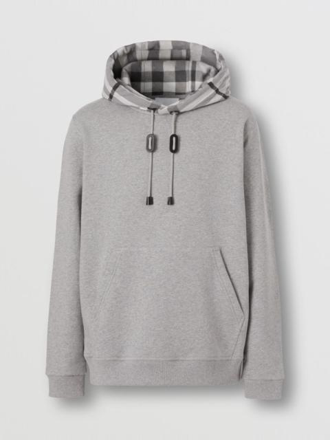 Check Hood Cotton Hoodie
