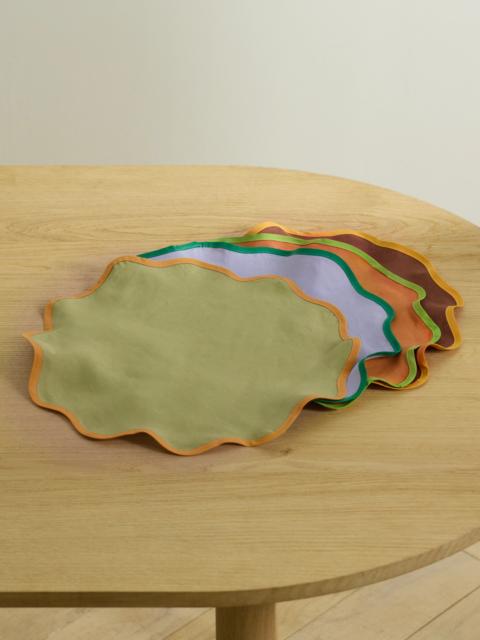 Cloud Set Of Four Linen Placemats