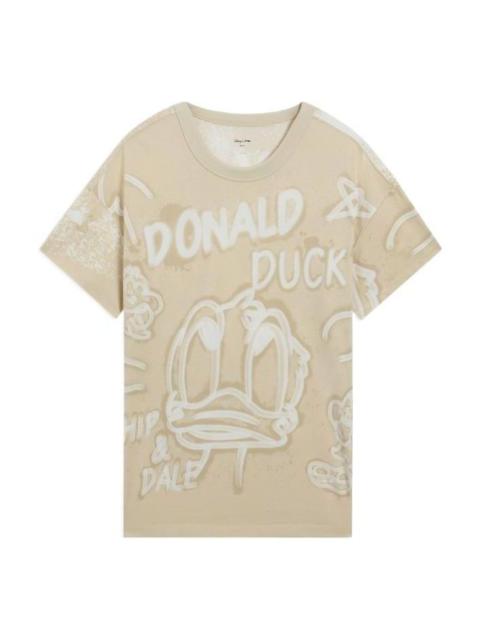 Li-Ning x Disney Donald Duck Graphic T-shirt 'Khaki' AHSS273-1