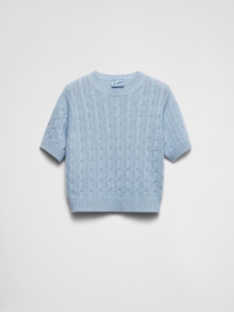 Cable-knit cashmere sweater