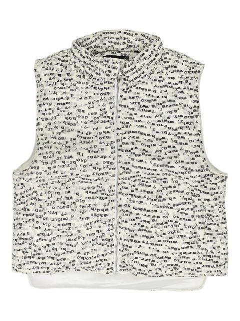 Ripple printed vest