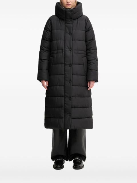 button-fastening padded coat