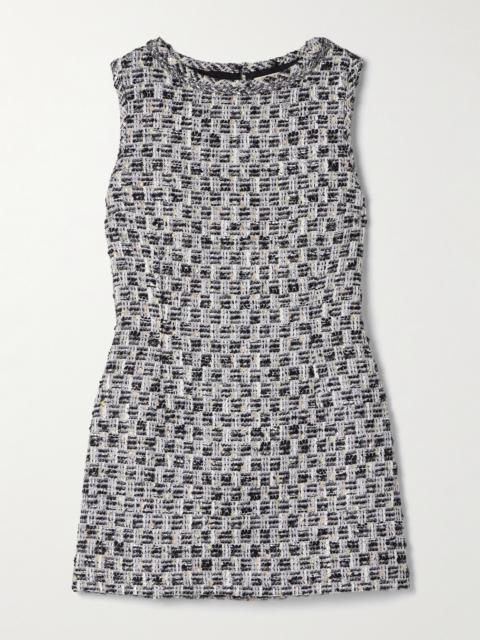Moorgate Metallic Cotton-tweed Mini Dress