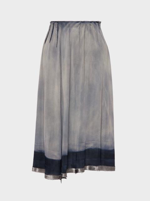 Sun-faded midi skirt