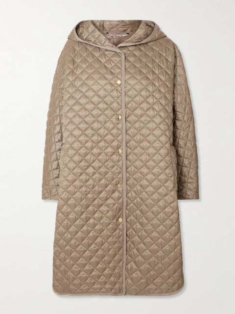 The Cube Joan Hooded Quilted Shell Coat