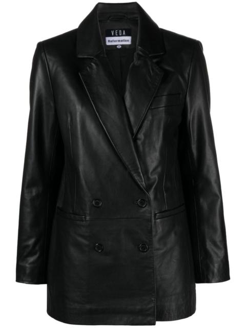 Veda Dalia leather blazer