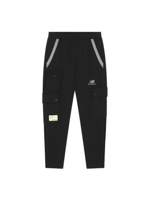 New Balance CNY Logo Cotton Cargo Pants 'Black' AMP21365-BK