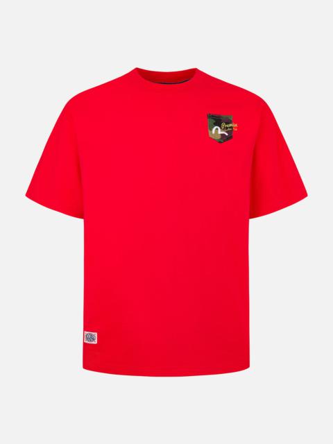 Multi-embroidery and Multi-pocket Relax Fit T-shirt